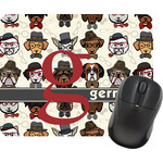 Hipster Dogs Rectangular Mouse Pad (Personalized)