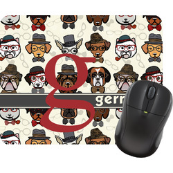 Hipster Dogs Rectangular Mouse Pad (Personalized)