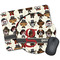 Hipster Dogs Mouse Pads - Round & Rectangular