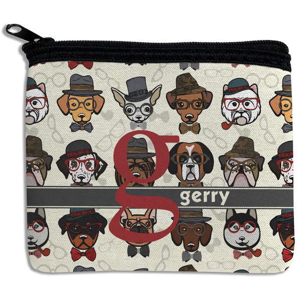 Custom Hipster Dogs Rectangular Coin Purse (Personalized)