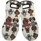 Hipster Dogs Neoprene Oven Mitts - Set of 2 w/ Name and Initial
