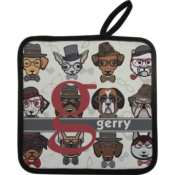 Hipster Dogs Neoprene Pot Holder