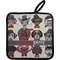 Hipster Dogs Pot Holder w/ Name and Initial