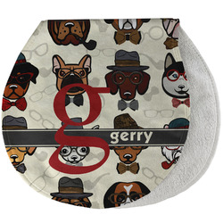 Hipster Dogs Burp Pad - Velour w/ Name and Initial