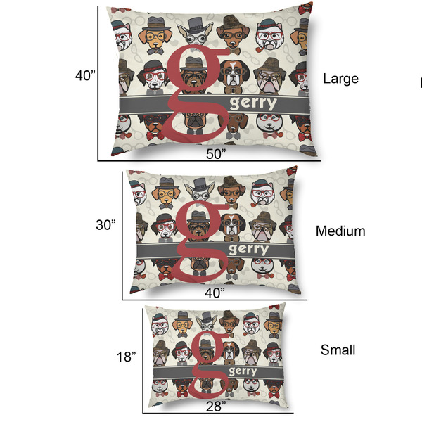 Hipster Dogs Outdoor Dog Beds - SIZE CHART