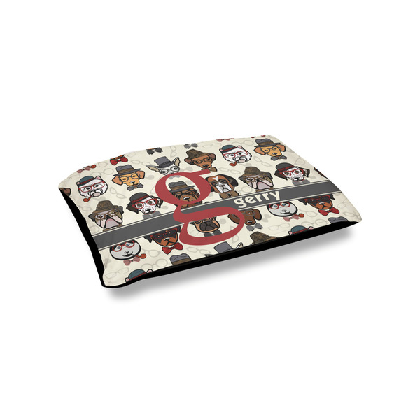 Custom Hipster Dogs Outdoor Dog Bed - Small (Personalized)