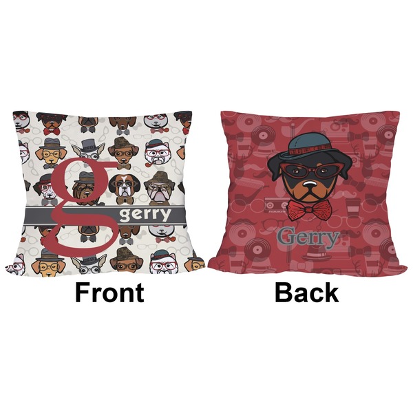 Hipster Dogs Outdoor Pillow - 20x20