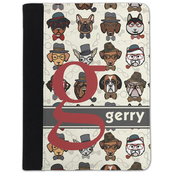 Custom Hipster Dogs Padfolio Clipboard - Small (Personalized)