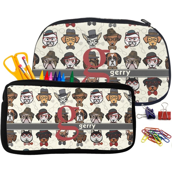 Hipster Dogs Pencil / School Supplies Bags Small and Medium