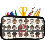 Hipster Dogs Neoprene Pencil Case (Personalized)