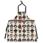 Hipster Dogs Apron Without Pockets w/ Name and Initial