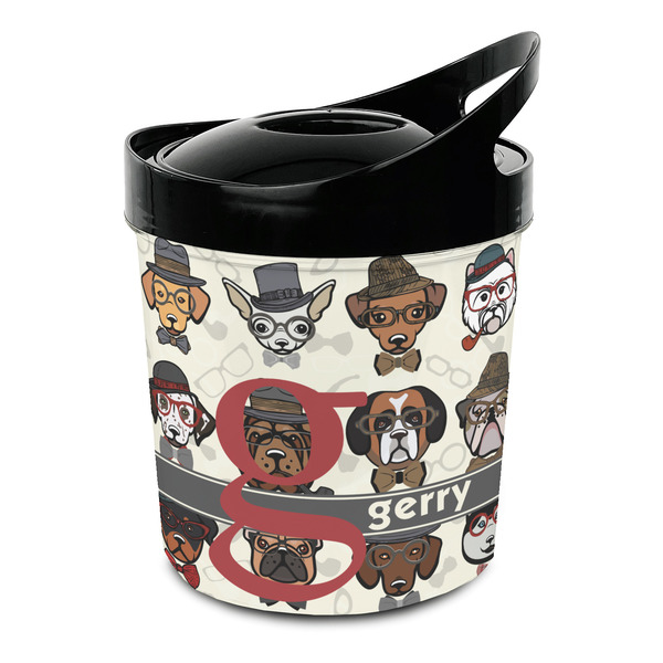 Custom Hipster Dogs Plastic Ice Bucket (Personalized)