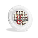 Hipster Dogs Plastic Party Appetizer & Dessert Plates - 6" (Personalized)