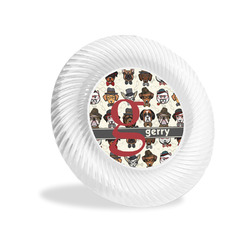 Hipster Dogs Plastic Party Appetizer & Dessert Plates - 6" (Personalized)