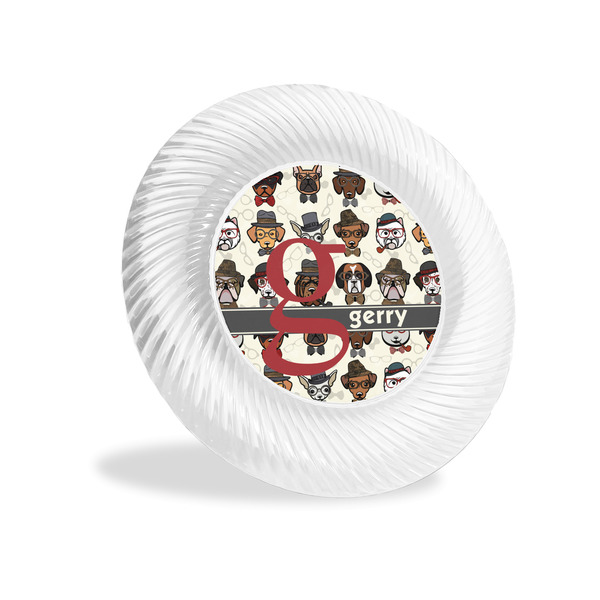 Custom Hipster Dogs Plastic Party Appetizer & Dessert Plates - 6" (Personalized)