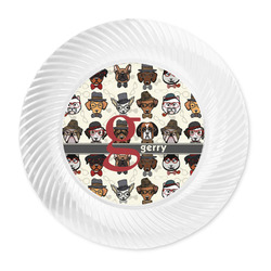 Hipster Dogs Plastic Party Dinner Plates - 10" (Personalized)