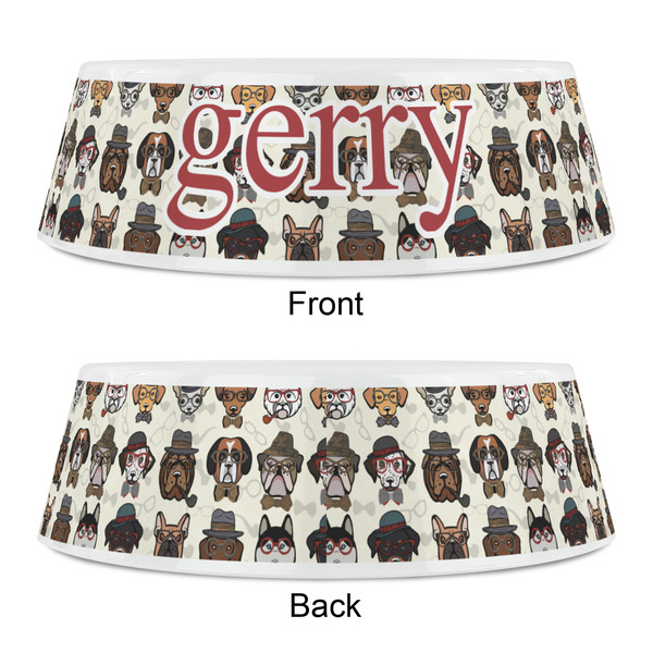 Hipster Dogs Plastic Pet Bowls - Small - APPROVAL