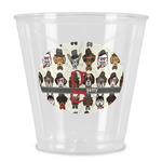 Hipster Dogs Plastic Shot Glass (Personalized)