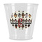Hipster Dogs Plastic Shot Glasses - Front/Main