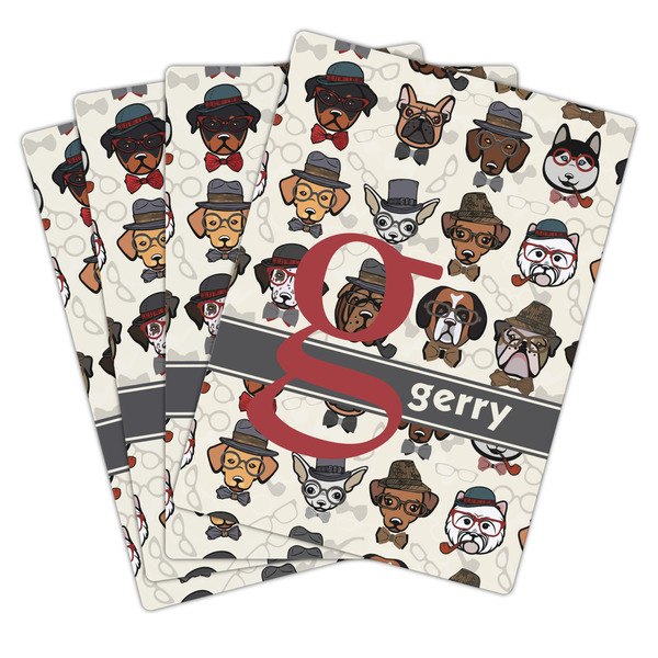 Hipster Dogs Playing Cards - Hand Back View
