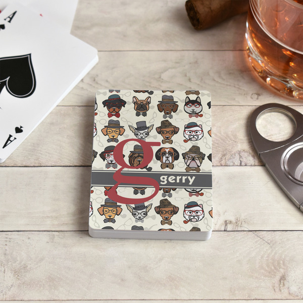 Hipster Dogs Playing Cards - In Context
