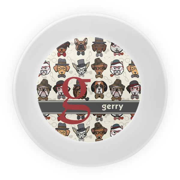 Hipster Dogs Melamine Bowl - Center