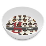 Hipster Dogs Melamine Bowl - 8 oz (Personalized)