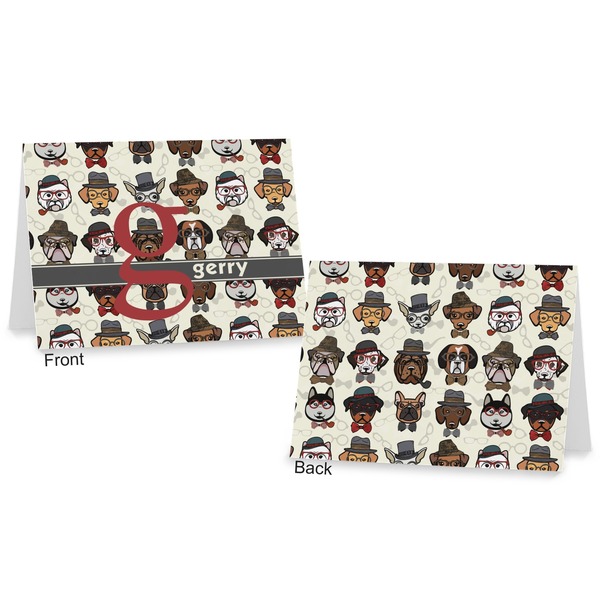 Hipster Dogs Postcard - Front and Back