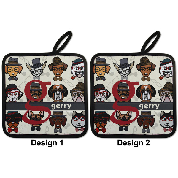 Hipster Dogs Pot Holders - Set of 2 APPROVAL