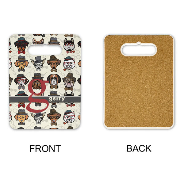 Hipster Dogs Rectangle Trivet with Handle - APPROVAL
