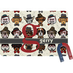 Hipster Dogs Rectangular Fridge Magnet (Personalized)