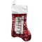Hipster Dogs Reversible Sequin Stocking - Red (Personalized)