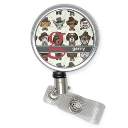 Hipster Dogs Retractable Badge Reel (Personalized)
