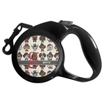 Hipster Dogs Retractable Dog Leash - Small (Personalized)