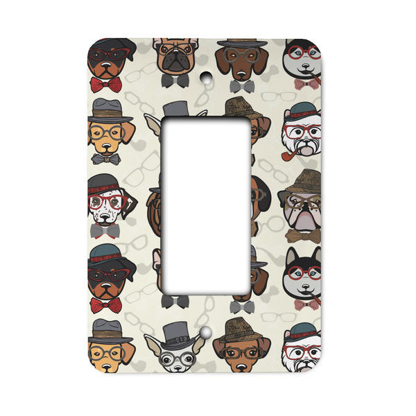 Custom Hipster Dogs Rocker Style Light Switch Cover - Single Switch