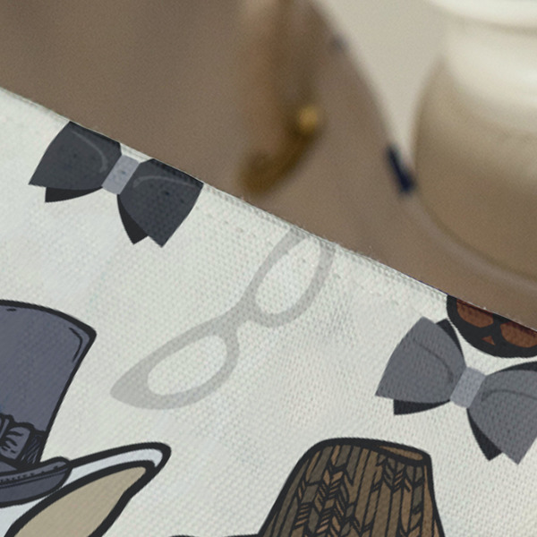 Hipster Dogs Large Rope Tote - Close Up View