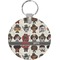 Hipster Dogs Round Keychain (Personalized)