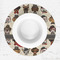 Hipster Dogs Round Linen Placemats - LIFESTYLE (single)