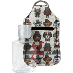 Hipster Dogs Hand Sanitizer & Keychain Holder (Personalized)