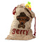 Hipster Dogs Santa Bag - Front (stuffed w toys) PARENT