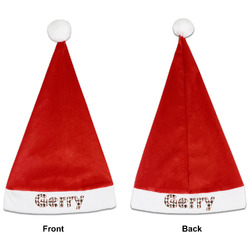 Hipster Dogs Santa Hat - Front & Back (Personalized)