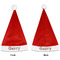Hipster Dogs Santa Hat - Front & Back (Personalized)