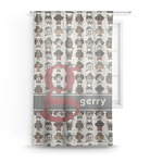 Hipster Dogs Sheer Curtains (Personalized)