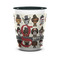 Hipster Dogs Shot Glass - Two Tone - FRONT