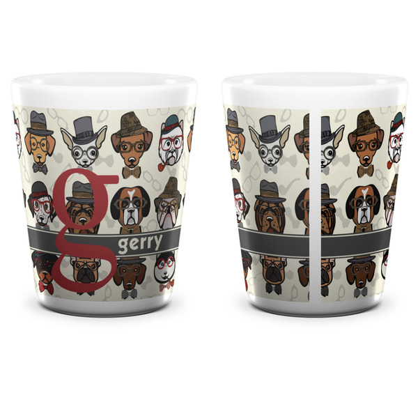 Hipster Dogs Shot Glass - White - APPROVAL