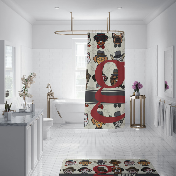 Hipster Dogs Shower Curtain - 70"x83"