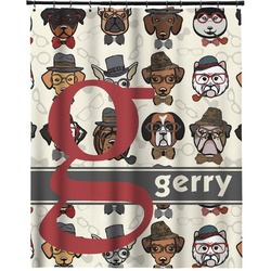 Hipster Dogs Extra Long Shower Curtain - 70"x84" (Personalized)