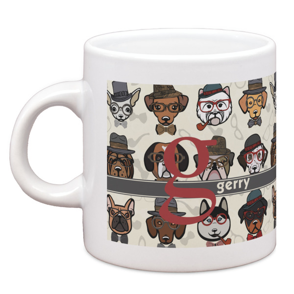 Custom Hipster Dogs Espresso Cup (Personalized)