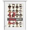 Hipster Dogs Single White Cabinet Decal