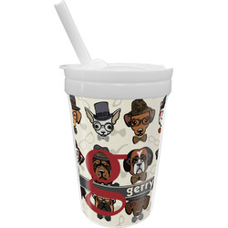 Hipster Dogs Sippy Cup with Straw (Personalized)